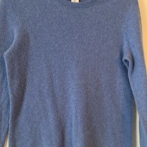Eileen Fisher Women's Blue Crew Neck Sweater Size L